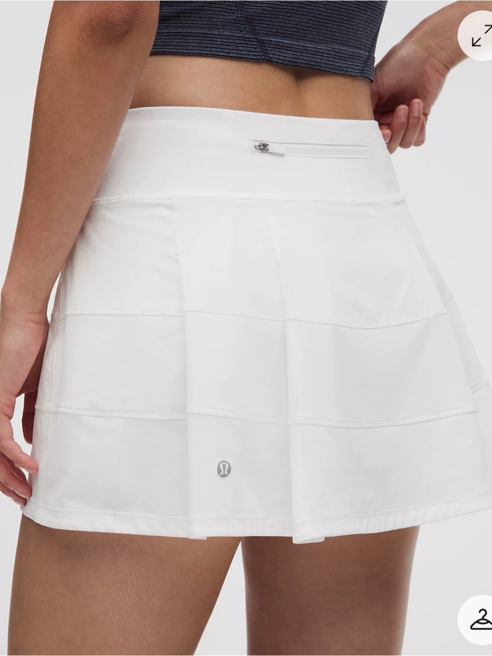 Lululemon Pace Rival Mid-Rise Skirt / Skort Tennis Golf Off White Size 4 EUC